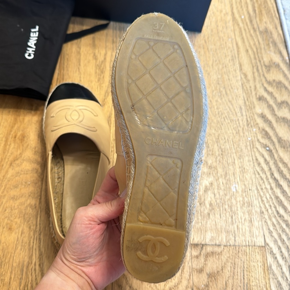 Chanel Lambskin Espadrille - 37 - Picture 5 of 9